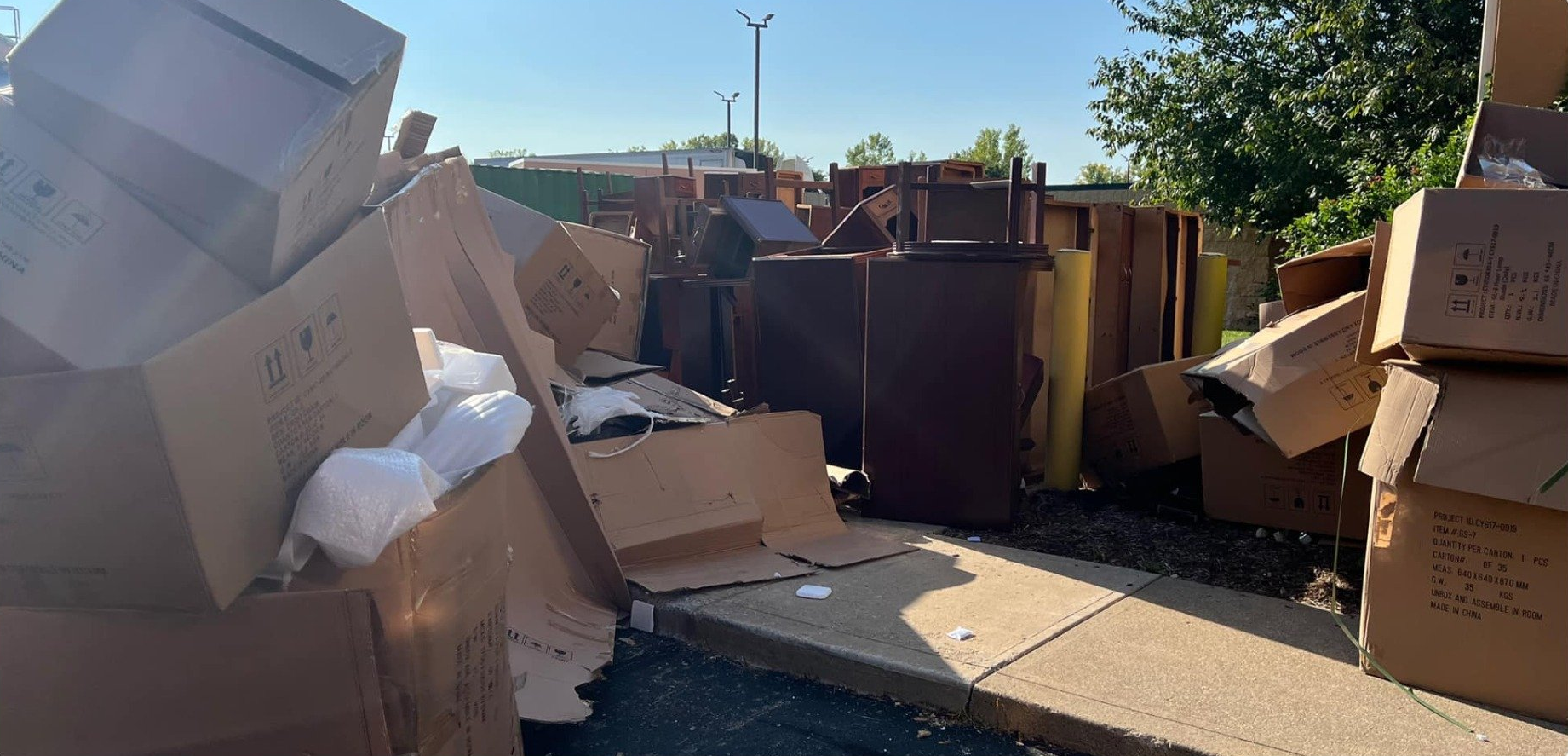 dumpster area cleanups, office cleanouts, commercial junk removal, fishers, noblesville, in, junk viking