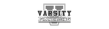 Varsity Heating & Cooling logo in black and gray with a stylized house roof icon