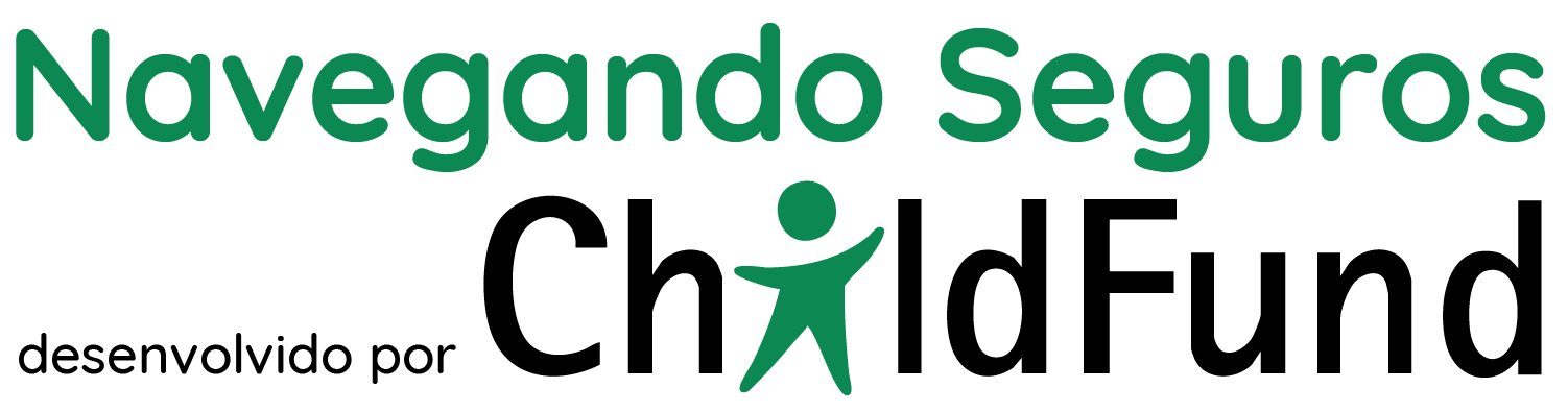 Logotipo com o texto verde 