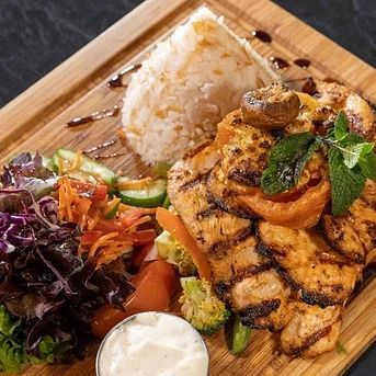 Grilled Chicken and Vegetables — Turkish Restaurant In Greenway, ACT