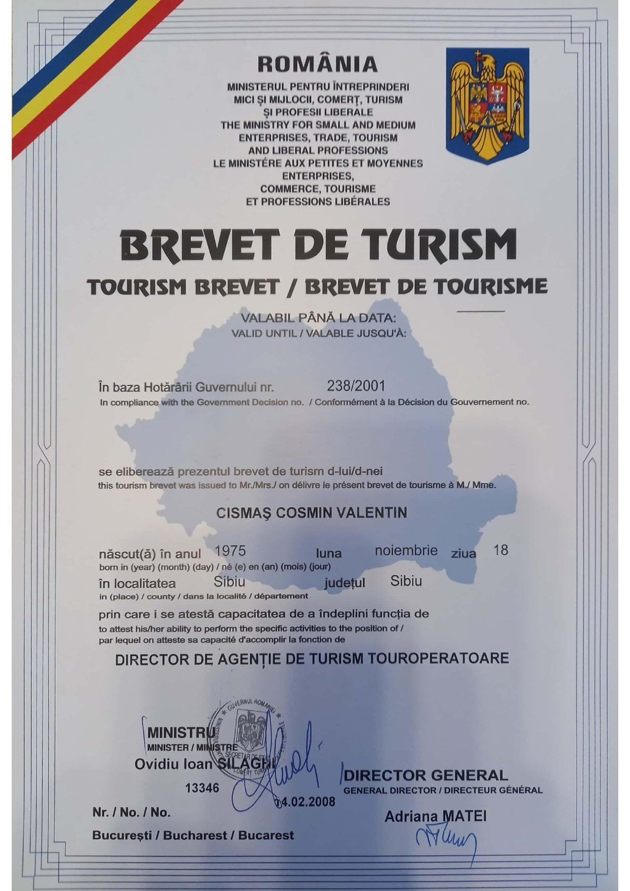 Brevet de Turism 