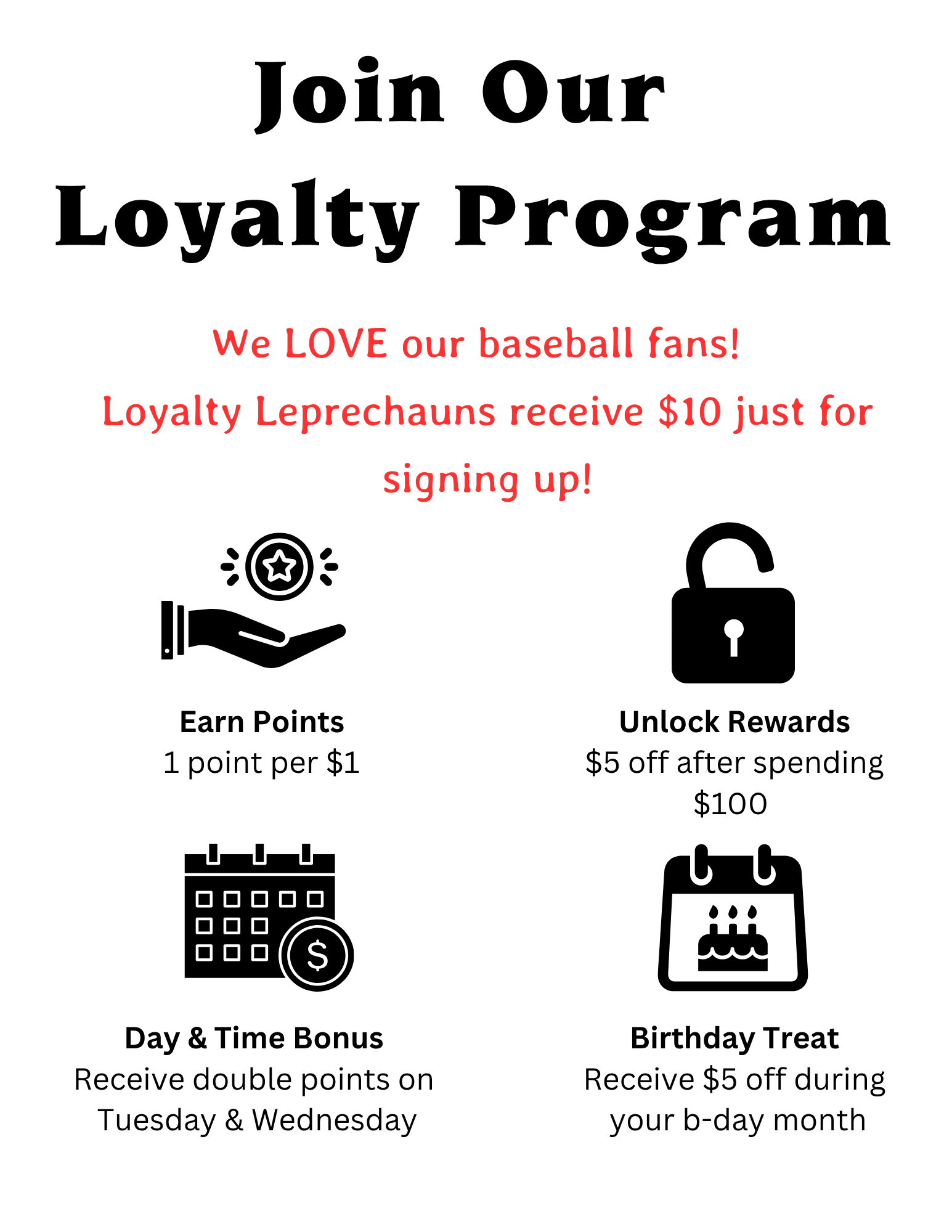 Rewards Program Flyer