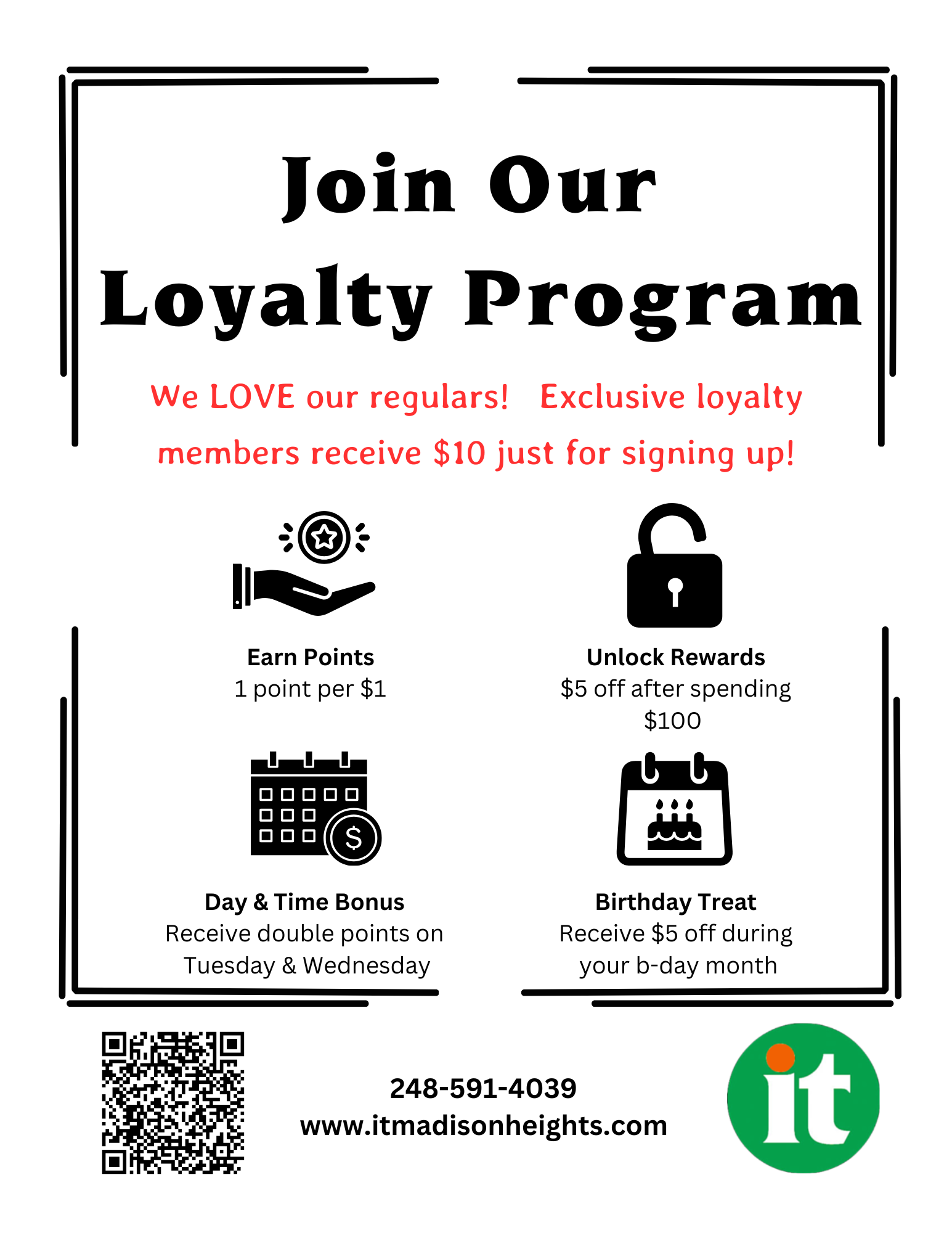 Rewards Program Flyer