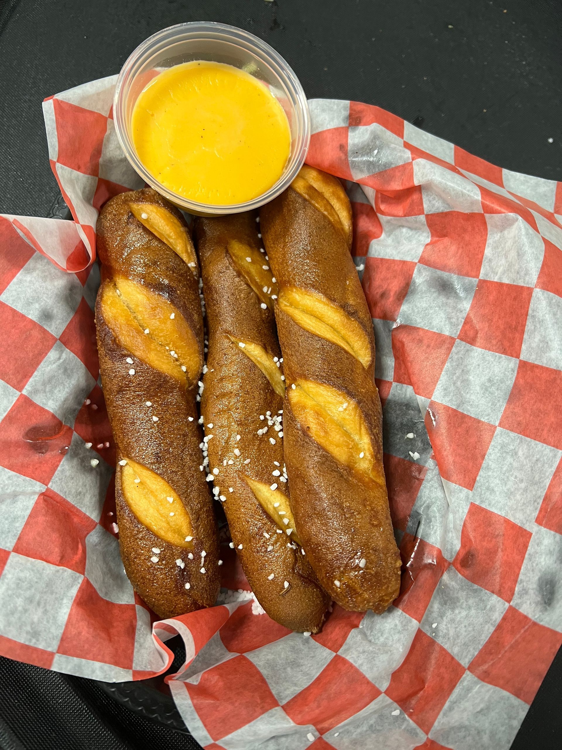 Bavarian Pretzel Sticks & Cheese