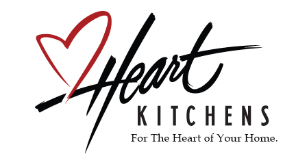 The logo for heart kitchens for the heart of your home