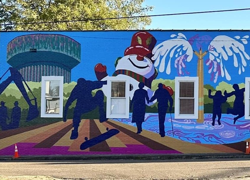 Columbus Light & Water Building/mural