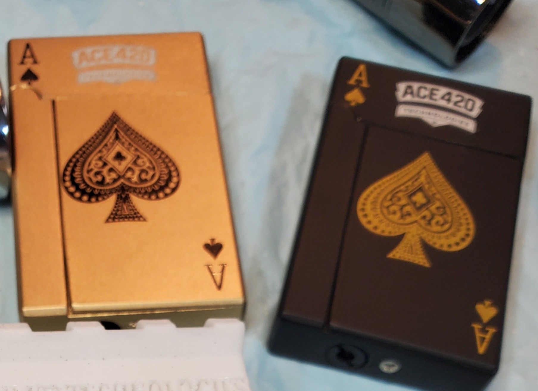 Ace lighter engraved logo
