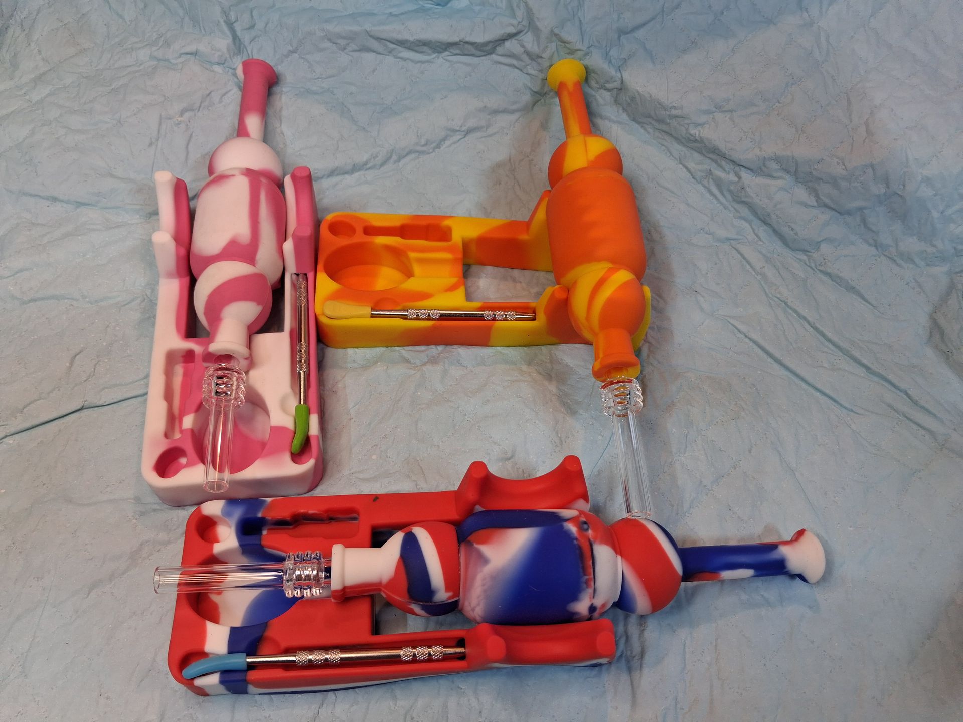 Tank Silicone Nectar Collector with Stand