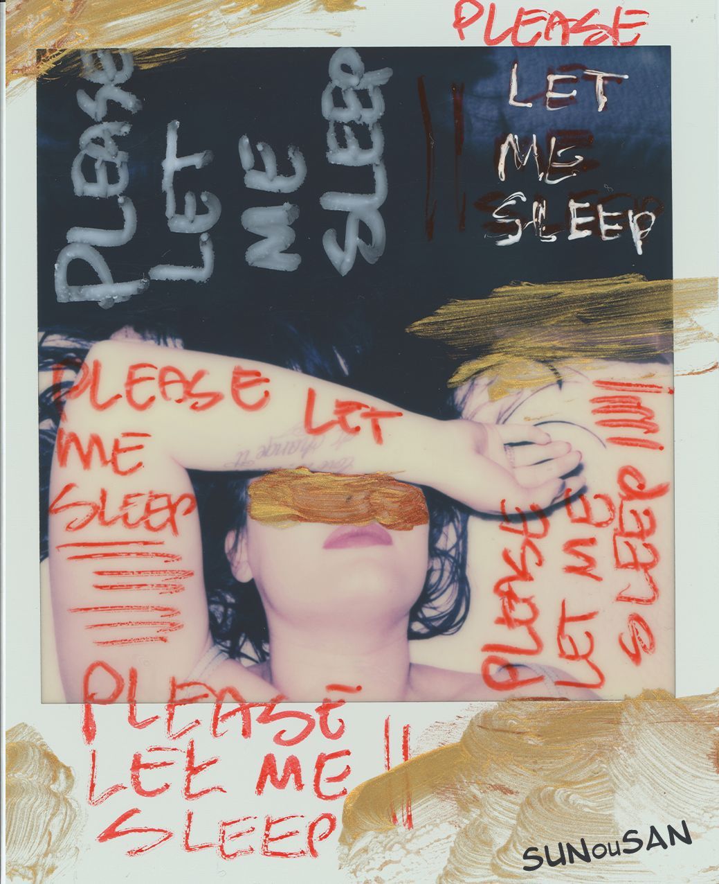 SUNouSAN, visual artist, Polaroid art, night emotions