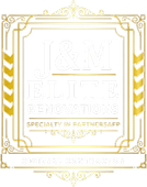 Gold ornate logo for &ldquo;J&W Elite Renovations&rdquo; with &ldquo;Specialty in Partnership&rdquo; text.