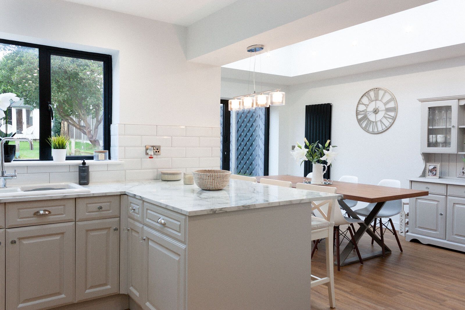 New kitchen and dining area in house extension