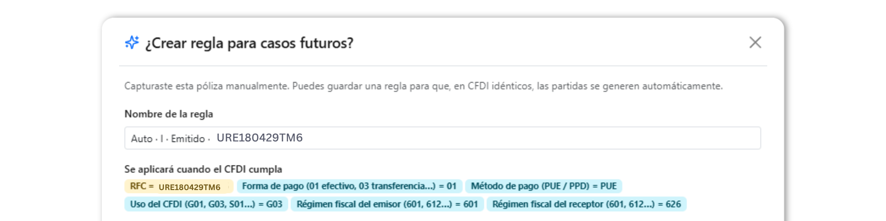 Ventana emergente que pregunta