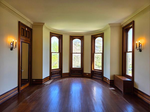before restoration second floor Sitting Room