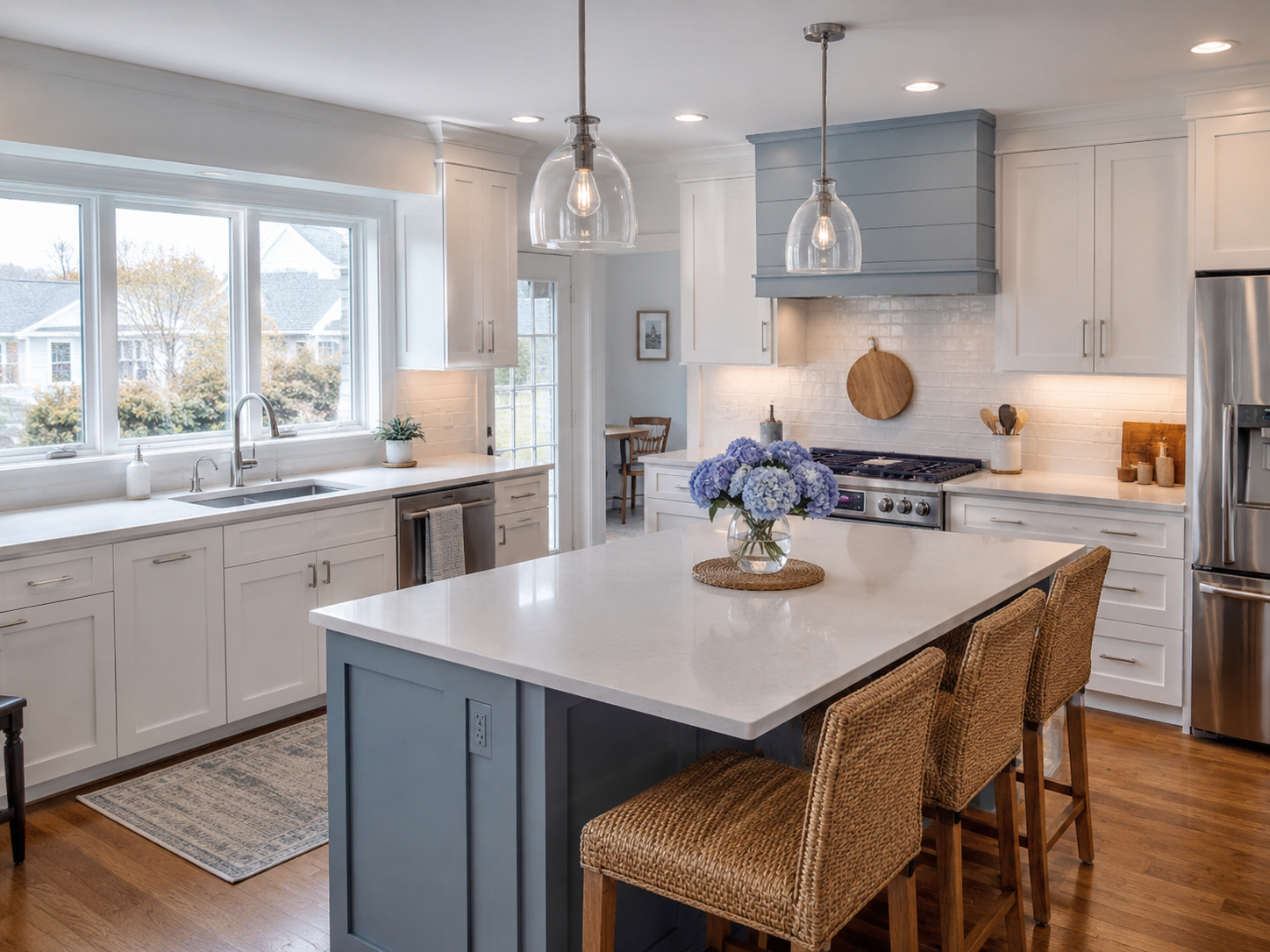 Coastal Inspired Contemporary Kitchen Kitchen Remodel by Quality Craft Home Enhancements LLC project photo 2