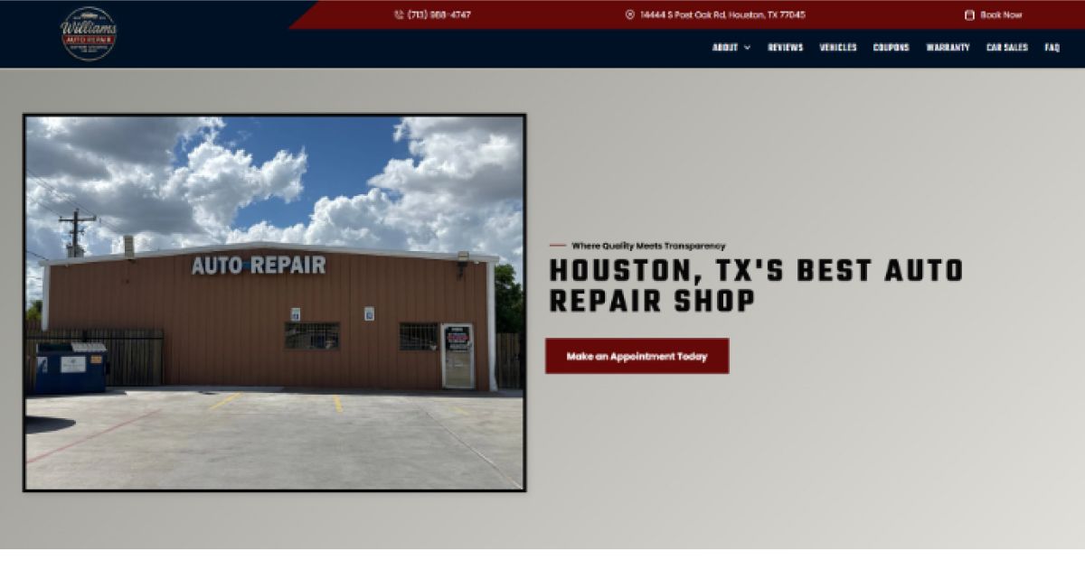 William's Auto Repair cover