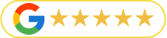 A google logo with five stars on it