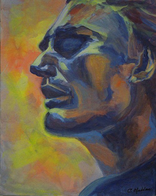 A Man of Words, Acrylic, 11x14
