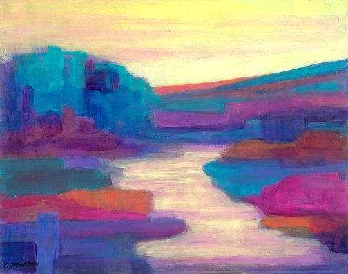 Evening Abstraction, Acrylic, 11x14