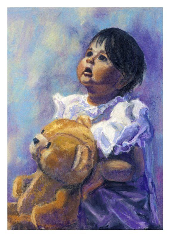 Seeing Angels, Pastel, 20x27,