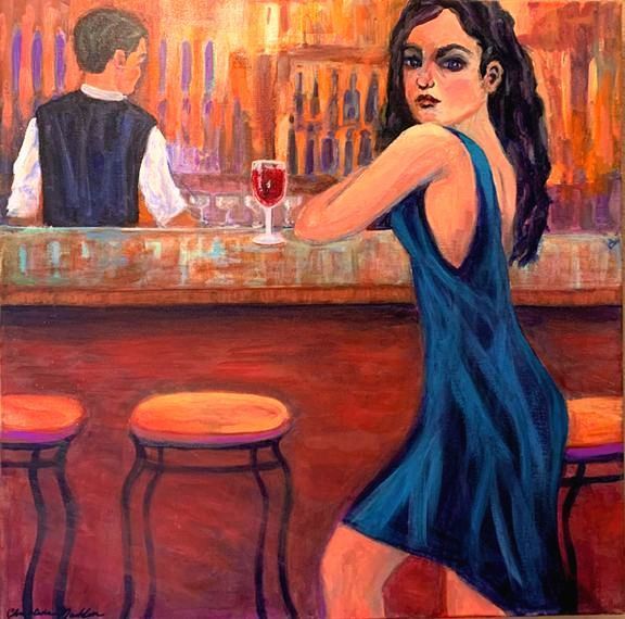 Woman at the bar