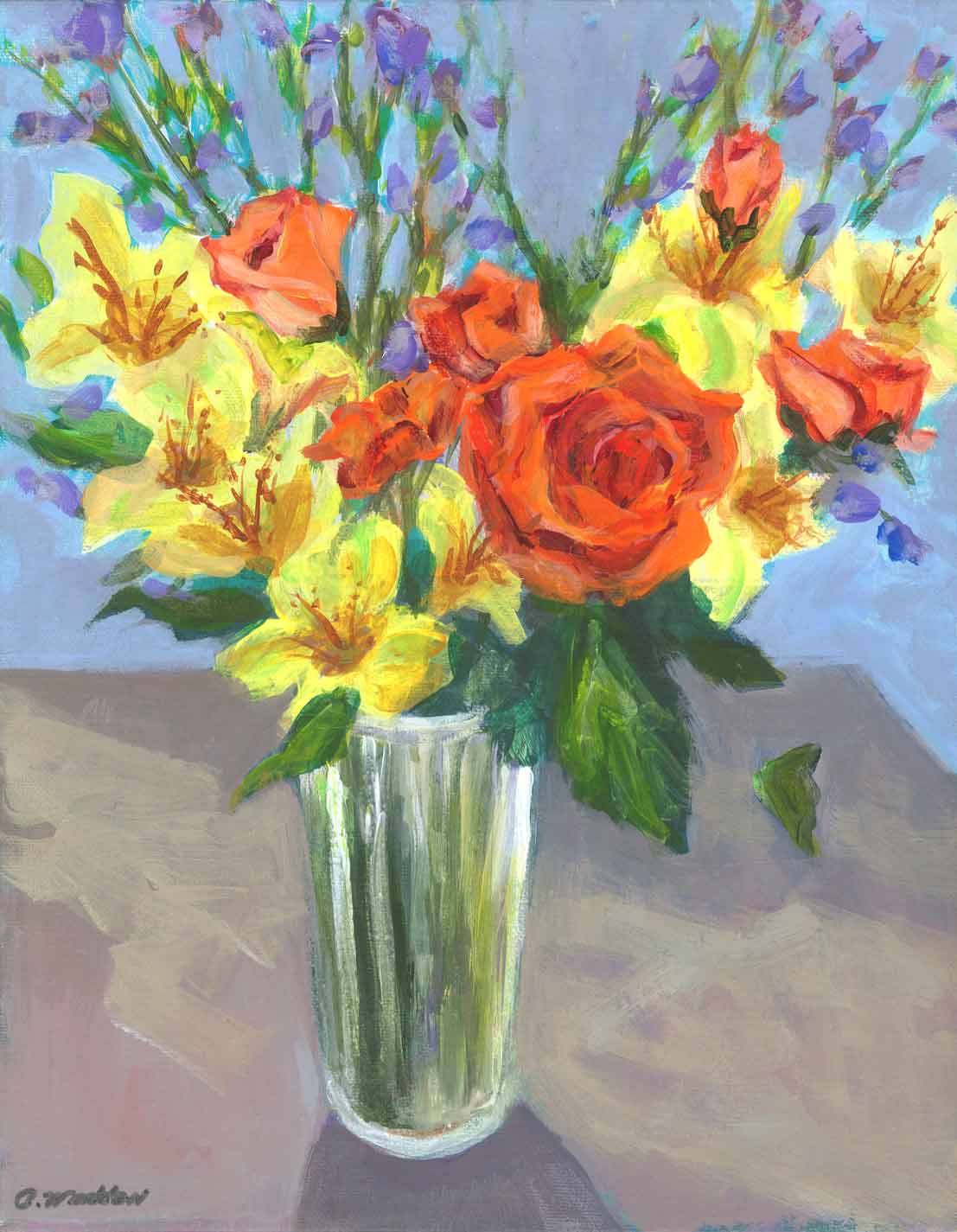 Touch of Spring, Acrylic, 11x14