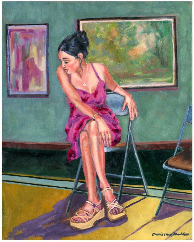 Waiting, Oil on Canvas, 16x20