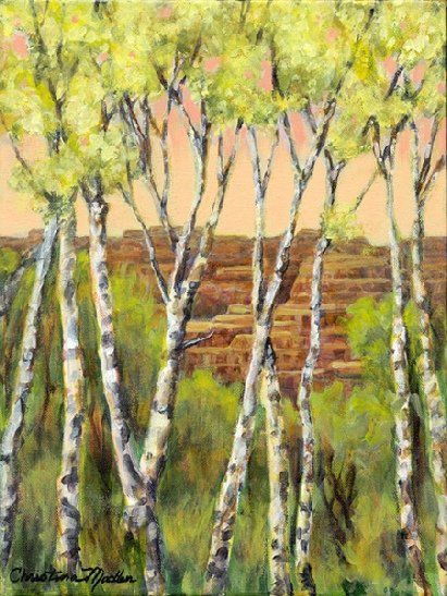 Canyon Sentinels, Acrylic, 12x16