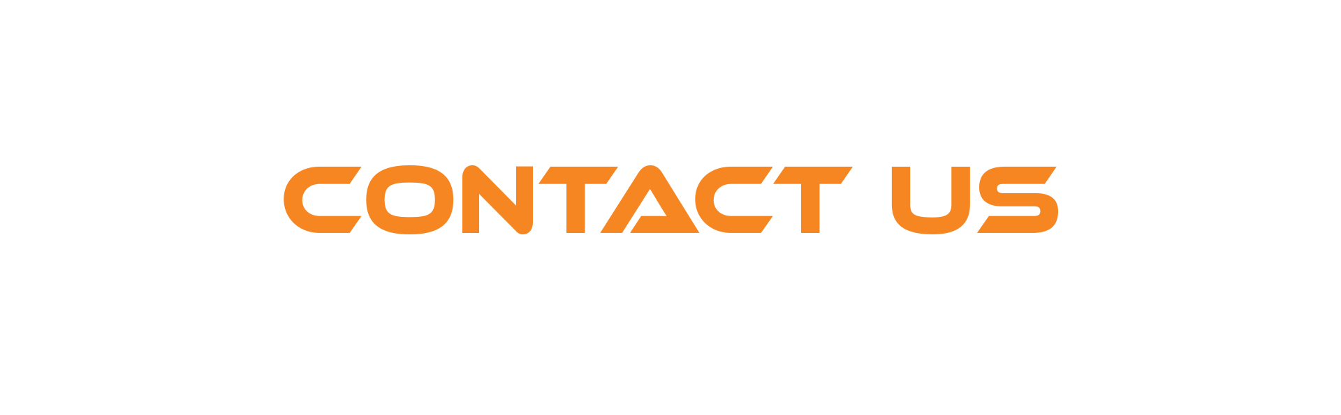 Word contact us in orange