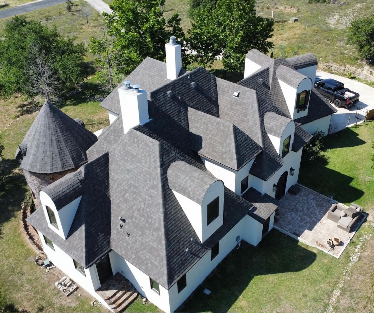 Shingle Roof replacement in the Texas hill country