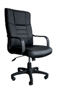 Sillón ejecutivo respaldo y asiento tapizado en vinil 8851