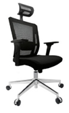 Sillón ejecutivo tapiz de malla en respaldo SOLÚ PLUS