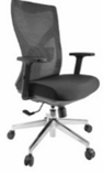 Sillón ejecutivo tapiz de malla en respaldo 12852