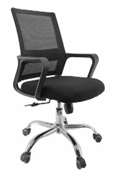 Silla secretarial tapiz de malla en respaldo 17501