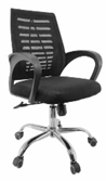 Silla secretarial tapiz de malla en respaldo 18501
