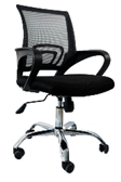 Silla secretarial, tapiz de malla en respaldo 13601