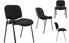 Silla de visita, tapiz de tela en respaldo 35050
