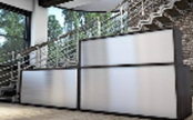 Recepción, fabricada en melamina línea premier R014