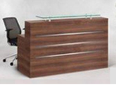 Recepción, fabricada en melamina línea premier R017