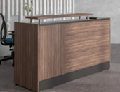 Recepción, fabricada en melamina línea premier R023