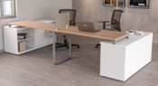 Recepción, fabricada en melamina línea premier R032