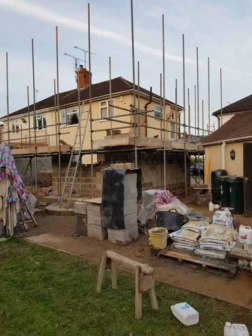 large scale property extension underway