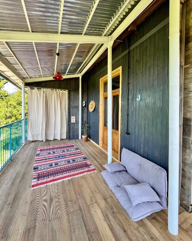 A private terrace with sea view, Shromantic Garden, Guria, Western Georgia
