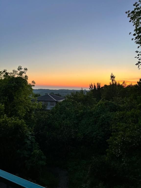 Sunset views to the Black Sea from Shromantic Garden.