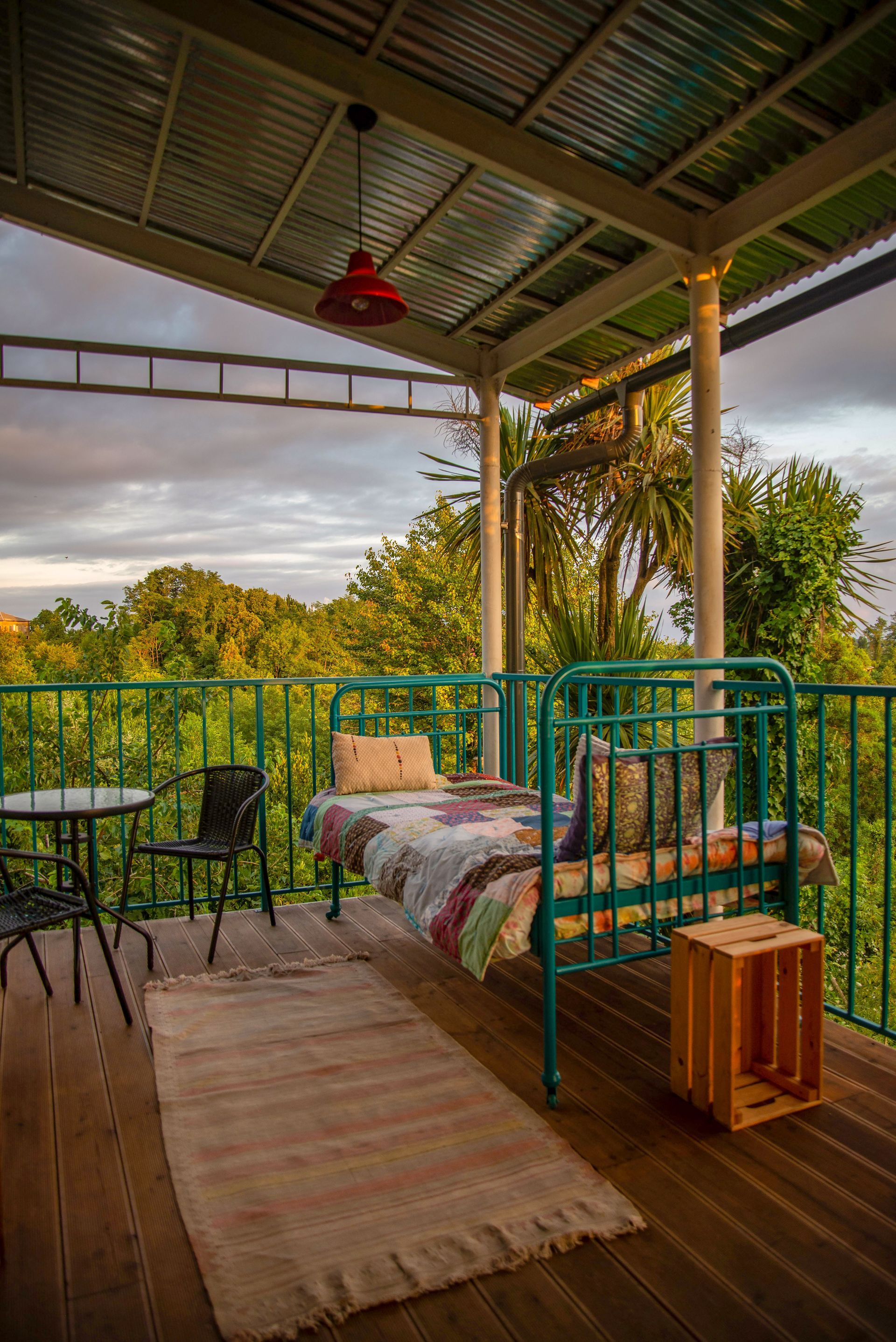 Semi-private terrace with mountain and sunset view overlooking Black Sea, Shromantic Garden Guria
