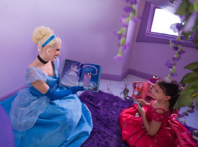 princess party reading books