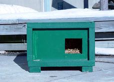 Wood Winter Cat Shelter