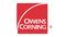 Owens Corning logo: white text and curved line on a red square.