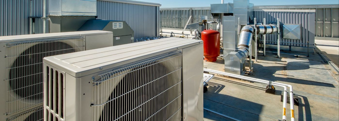 hvac equipment on a roof in enver