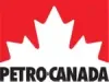 The logo for petro canada is a maple leaf on a red background.