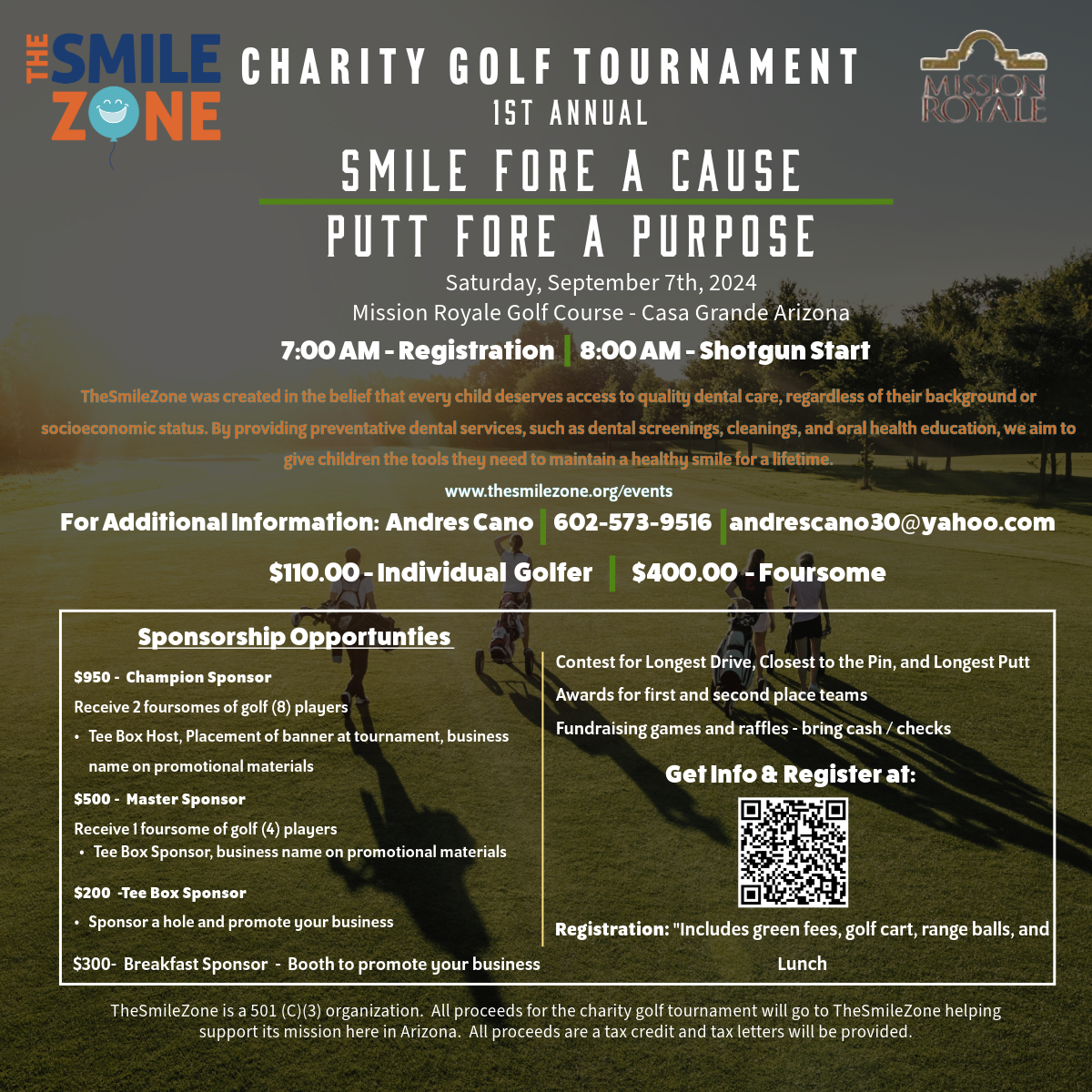 The Smile Zone | Charity Golf Tournament